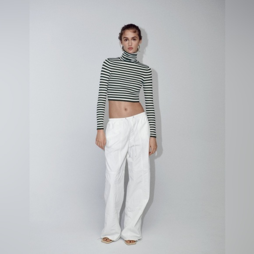 Striped Zara crop top‎